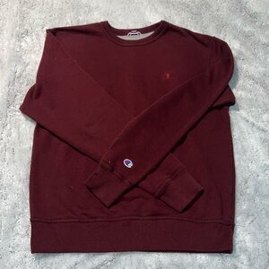 (M) Maroon Champion Crewneck